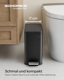 NEU Kosmetikeimer 10 Liter mit Deckel schwarz