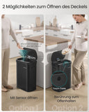 NEU Mülleimer Sensor 50 L mit Softclose-Deckel  tintenschwarz