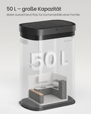 NEU Mülleimer Sensor 50 L mit Softclose-Deckel  tintenschwarz