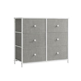 NEU Kommode 6 Stoffschubladen Metallrahmen