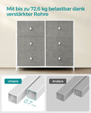 NEU Kommode 6 Stoffschubladen Metallrahmen