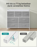 NEU Kommode 7 Stoffschubladen