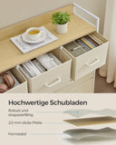 NEU Kommode 7 Stoffschubladen braun