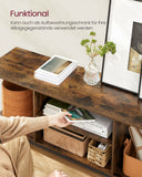 NEU TV-Schrank mit offenen Fächern vintagebraun-tintenschwarz