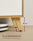 NEU TV-Schrank 147 cm mit verstellbarer Ablage eichen-weiß