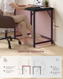 NEU Kleiner Computertisch Industrie-Design 120 x 60 x 75 cm schwarz