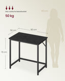 NEU Kleiner Computertisch Industrie-Design 120 x 60 x 75 cm schwarz