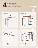 NEU Schreibtisch 2 Regalebenen braun-schwarz