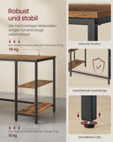 NEU Schreibtisch 2 Ablagen rechts links schwarz
