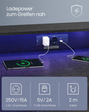 NEU Schreibtisch Gaming 135 cm Steckdose ebenholzschwarz
