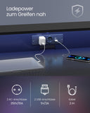 NEU Schreibtisch Steckdosenleiste 120cm rußschwarz