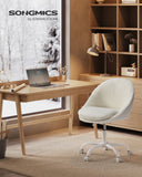 NEU Homeoffice Stuhl Leinenoptik cappuccino-beige cremeweiss beige