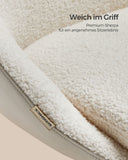 NEU Homeoffice Stuhl Leinenoptik cappuccino-beige cremeweiss beige