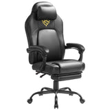 NEU Gaming-Stuhl mit Fußstütze und Kopfkissen tintenschwarz