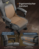NEU Gaming-Stuhl ergonomisch Fußstütze schwarz
