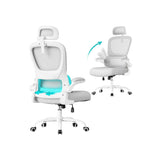 NEU Bürostuhl mit Netzgewebe und klappbaren Armlehnen