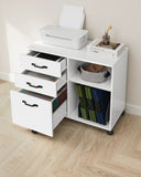NEU Aktenschrank Rollcontainer 3 Schubladen braun