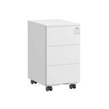 NEU Aktenschrank mit 3 Schubladen 40 x 30 x 54 cm mattweiß