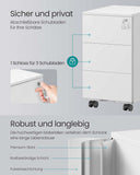 NEU Aktenschrank mit 3 Schubladen 40 x 30 x 54 cm mattweiß