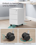 NEU Aktenschrank mit 3 Schubladen 40 x 30 x 54 cm mattweiß