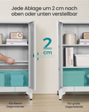 NEU Aktenschrank abschließbar mit 2 Türen 40 x 60 x 90 cm mattgrau schwarz