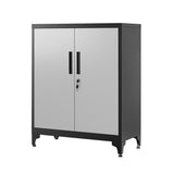 NEU Büroschrank mit 2 Türen aus Stahl schwarz