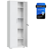 NEU Aktenschrank mit Doppeltüren und 5 Ebenen grau