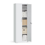 NEU Aktenschrank mit Doppeltüren und 5 Ebenen grau