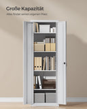 NEU Aktenschrank mit Doppeltüren und 5 Ebenen grau