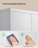 NEU Aktenschrank mit Doppeltüren und 5 Ebenen grau