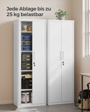 NEU Aktenschrank mit 2 Türen 5 Ebenen grau