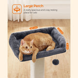 NEU Katzenbaum 71 cm mit Plattform Dunkelgrau