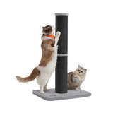 NEU Katzenkratzbaum 85 cm hoch mit Plüschball und Glocke tintenschwarz