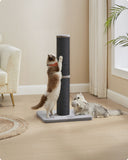 NEU Katzenkratzbaum 85 cm hoch mit Plüschball und Glocke tintenschwarz