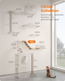 Neu Katzen-Kletterhängematte zur Wandmontage Haferflockenbraun-Kaffeebraun