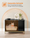 NEU Katzenklo-Schrank mit Kratzmatte und Beinen 80 x 50 x 55 cm goldfarben