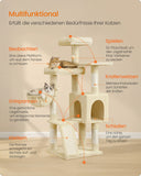 NEU Kratzbaum 136 cm mit 3 Plattformen beige