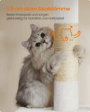 NEU Katzenkratzbaum für große Katzen bis zu 7 kg cremeweiß