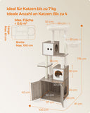 NEU Katzenbaum Katzenklo-Schrank