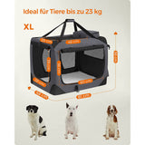 Neu Hundebox 81 x 58 x 58 cm Grau