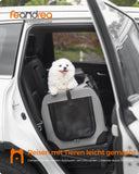 NEU Hundebox M aus Oxford-Gewebe mit Griffen 60 x 42 x 42 cm rauchgrau