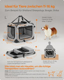 NEU Hundebox L aus Oxford-Gewebe mit Griffen 70 x 52 x 52 cm rauchgrau