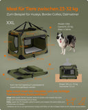 NEU Hundebox XXL aus Oxford-Gewebe mit Griffen waldgrün 60 x 40 x 40 cm blau