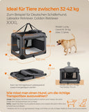 NEU Hundebox faltbar Metallrahmen mit Griffen 102 x 69 x 69 cm grau