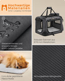 NEU Hundebox Metallrahmen mit Griffen 50 x 35 x 35 cm grau