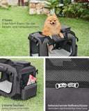 NEU Hundebox Metallrahmen mit Griffen 50 x 35 x 35 cm grau
