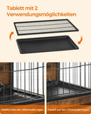 NEU Hundekäfig für Hunde bis zu 14 kg vintagebraun