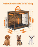 NEU Hundekäfig für Hunde bis zu 14 kg vintagebraun