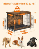 NEU Hundekäfig für Hunde bis zu 20 kg vintagebraun