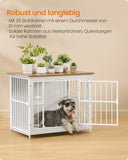NEU Hundekäfig Möbel Indoor bis 20 kg weiß-braun